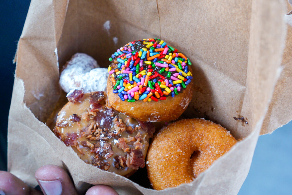 Assortment from daily dozen doughnuts